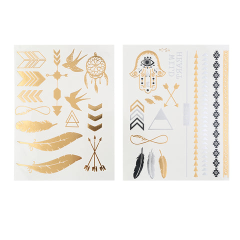 Metallic Body Tattoos