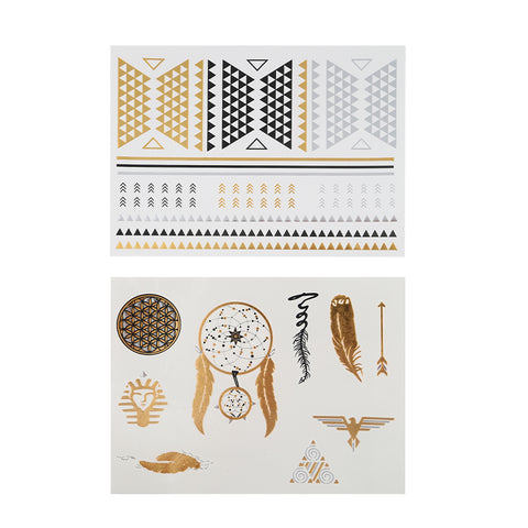 Metallic Body Tattoos