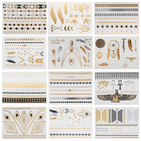 Metallic Body Tattoos