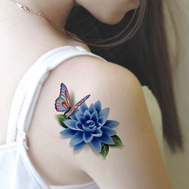 Sleeve Colorful Flower Tattoos