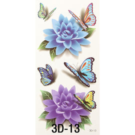 Sleeve Colorful Flower Tattoos