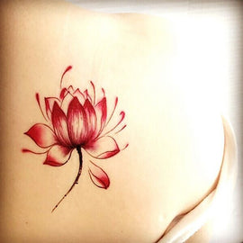 Sexy Pink Flower Tattoos