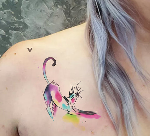 Cat Design Tattoo